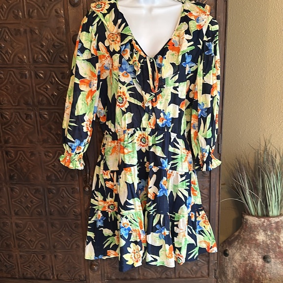 Ralph Lauren floral print dress—size 10 - Picture 2 of 6